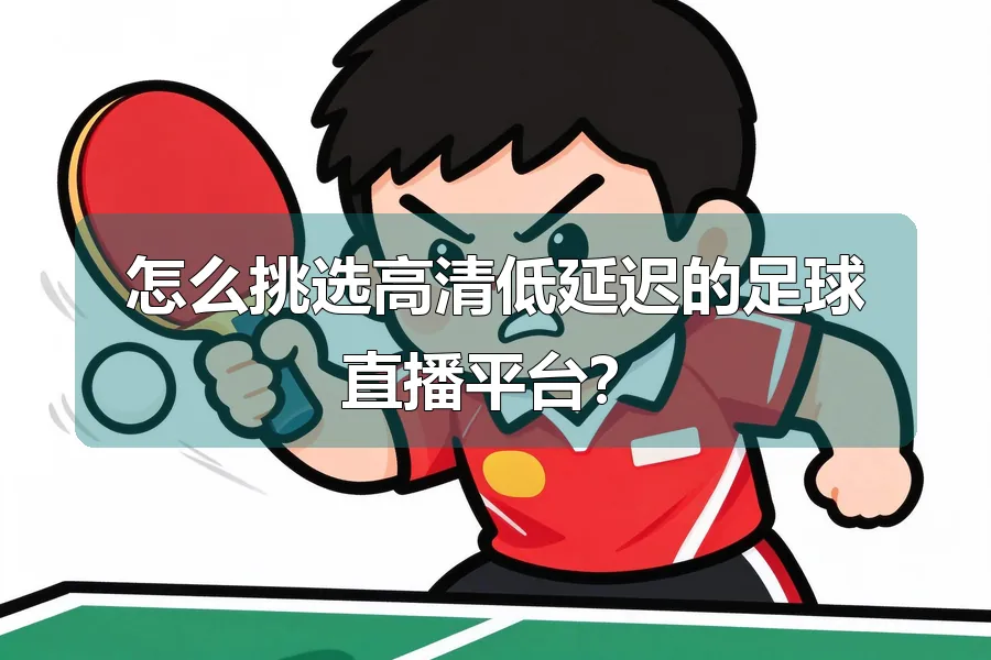 怎么挑选高清低延迟的足球直播平台?